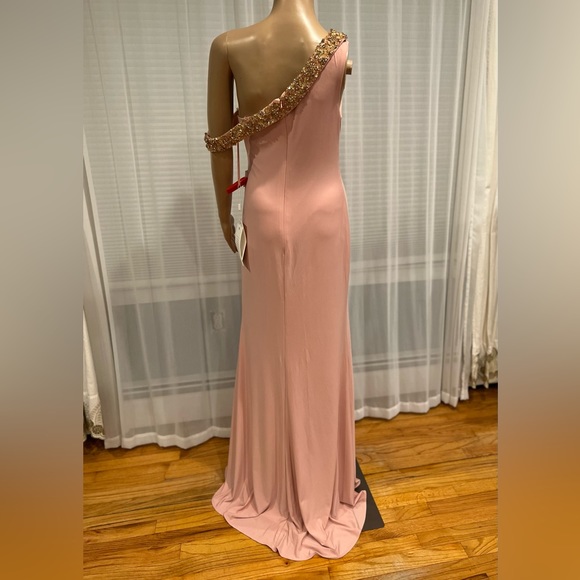 Mac Duggal High Slit Asymmetrical Dress - Picture 7 of 15